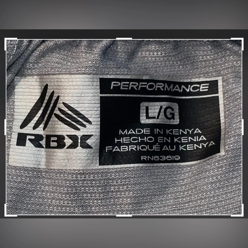 EUC RBX Active Performance Men's Basketball Shorts Size Large Elastic Waist